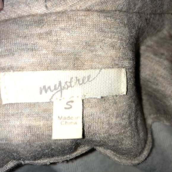 Tan Mystree jacket with shawl collar, size small - Picture 8 of 8